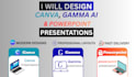 design powerpoint canva and gamma ai presentations