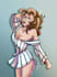 create a halfbody illustration