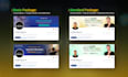 design linkedin banner, featured images, profile picture and posts