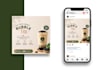 design modern restaurant and cafe social media posts
