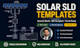 design dynamic solar single line diagram in autocad