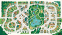 redesign google map into custom illustrated vector  location map
