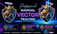 vector trace, redraw logo to high quality print ready vector