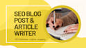 write SEO blog posts and articles for your website