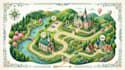 create elegant wedding map, invitation map and venue direction map