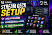 setup elgato stream deck with obs automation, hotkeys and custom macros