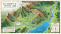 design custom ranch visitor map for trail hiking navigation and topographic maps