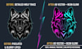 vector tracing, vectorize image, vector logo in neon light