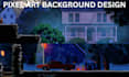 make custom pixel art background animation pixel art game scene for game project