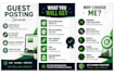 provide guest posts and SEO backlinks