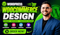 design wordpress ecommerce website or woocommerce online store