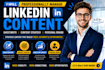 professionally manage ghostwrite linkedin post content strategy personal brand