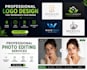 design a professional logo and edit photos professionally