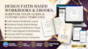 design faith based workbook, scripture study ebook, custom ebook using canva
