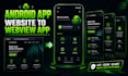 an android app or convert your website into an android webview app