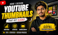 disign a professional youtube thumbnail