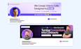 design a premium linkedin banner with visual branding
