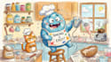 draw a cute and funny cartoon illustration