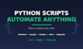 write a python script for automation, web scraping or bots