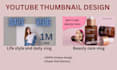 design creative youtube thumbnail
