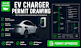 create ev charger permit drawing nec compliant
