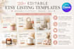 design editable canva etsy listing templates for your shop