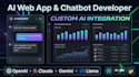 build a modern web app with custom ai chatbot integration