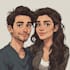 make a realistic couple portrait for gifts or decor