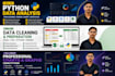 do python data analysis, data cleaning, pandas, numpy and matplotlib