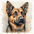 custom pet portrait, dog portrait, cat portrait