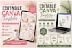design editable canva social media templates