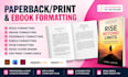 edit manuscript formatting book formatting indesign paperback, ebook formatting