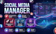 be your social media marketing manager and content creater