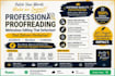 professionally proofread and edit english content error free