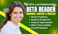 beta read critique romance fantasy novel beta reader horror thriller beta reader
