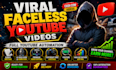 create viral faceless youtube automation cash cow videos with script, voice over