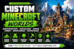 build custom minecraft server spawn lobby fantasy world forge old forge quest