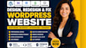 design, redesign, fix wordpress website hostinger bluehost siteground godaddy