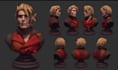 create 3d bust sculpting, realistic 3d character bust model from your image