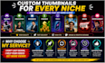 design high CTR youtube thumbnails