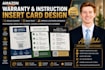 design amazon warranty registration instruction insert card