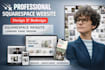design or redesign a clean squarespace website