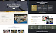 design a website landing page and html portfolio website