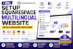 setup squarespace multilingual website with language switcher and multilingual