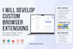 develop custom chrome extension, manifest v3 browser automation and ai tools