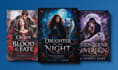 create an epic fantasy and romantasy book cover design