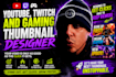 design youtube twitch and gaming thumbnails with high CTR