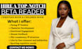 beta read your romance novel