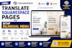 translate squarespace pages and setup bilingual menu with language switcher