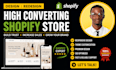 design, redesign shopify website ecommerce shopify store build ecommerce store